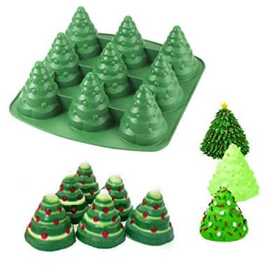Afbeelding van Bluelover Kerstboom 3D Silicone Chocolade Bakvorm
