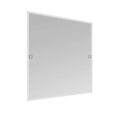 Afbeelding van Windhager Bescherming tegen insecten Basic raamraam, raam met spanraam, vliegengaas raam, individueel in te korten, 120 x 140cm, wit, 04505