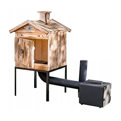 Afbeelding van Rookkamer hout geïmpregneerd rookoven rookkast tuin 50 x 70 cm