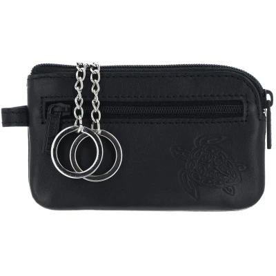 Afbeelding van oxmox Leren Sleutelgeval Leather Keyholder Turtle Zwart