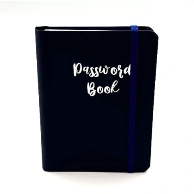 Afbeelding van Wachtwoordboek A Z Tabbed Notebook voor Internet Login Information&#039; Kleine Zakformaat Wachtwoord Keeper Journal Computer, Website Navy