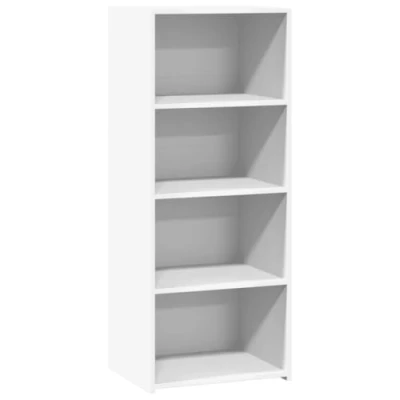 Afbeelding van Hoge kast 50x41x124 cm bewerkt hout wit