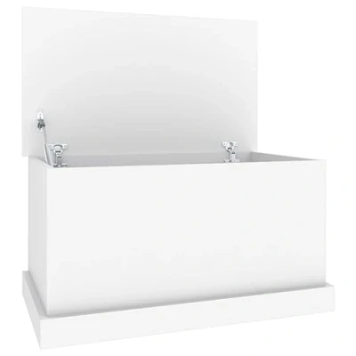 Afbeelding van vidaXL Opbergbox 70x40x38 cm bewerkt hout wit