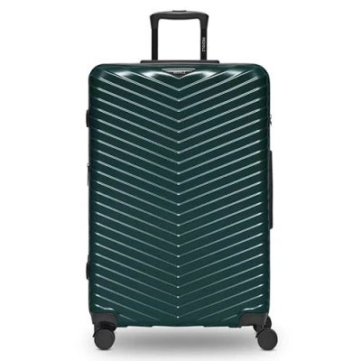 Afbeelding van Redolz Essentials 18 4 wielen Trolley 76 cm met uitbreidingsplooi Harde bagage TSA slot Metallic Green Shiny