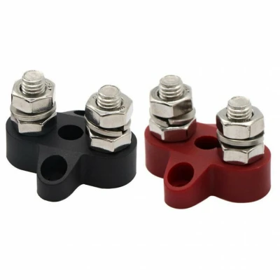 Afbeelding van Dual Terminal Stud M8 linked (1 red/ 1 black)