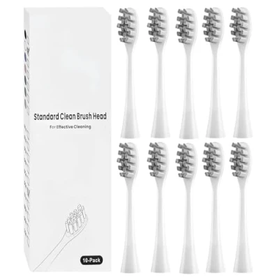 Afbeelding van 10 stuks borstelkoppen compatibel met Oclean elektrische tandenborstel, reserveborstels DuPont borstels, opsteekborstels geschikt voor Flow, X Pro, Pro Elite, Digital enz. (wit)