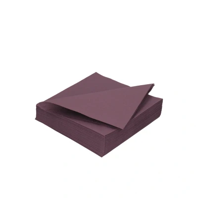 Afbeelding van Servetten tissue 24cm 2 laags plum