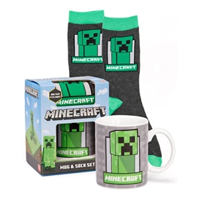 Afbeelding van Minecraft Cup en Socks One Size Creeper Mok 11oz Game Merchandise
