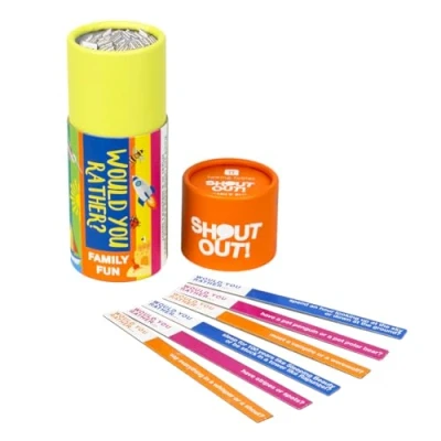 Afbeelding van Talking Tables Zou je liever kinderen reisspel uitschreeuwen draagbaar, hilarisch leuk cadeau voor jongens en meisjes 160 dwaze scenario&#039;s, plasticvrij, l 2+ spelers. Leeftijd 5+.