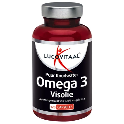 Afbeelding van Lucovitaal Voedingssupplementen Capsules Omega 3 Visolie Puur Koudwater 120Cap