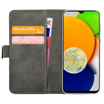 Afbeelding van Mobilize PU leer Book Case Zwart Samsung Galaxy A03
