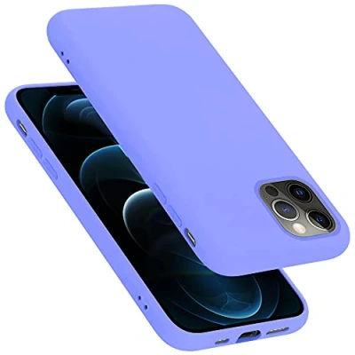Afbeelding van Cadorabo Hoesje geschikt voor Apple iPhone 13 PRO MAX in LIQUID LICHT PAARS Beschermhoes gemaakt van flexibel TPU silicone Case Cover