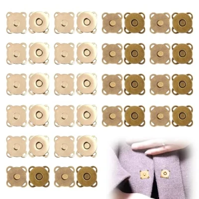 Afbeelding van 20 Stuks Drukknopen Magnetische Knoop Diy Sluiting met voor Het Naaien Van Handwerk, Kledingzak