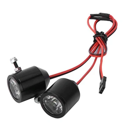 Afbeelding van RC Searchlight, 3W Spotlights Searchlight Upgrade Spare Part Universal Suitable for Car Model(Black)