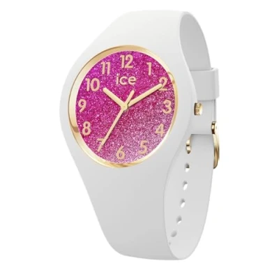 Afbeelding van ICE Watch glitter White pink 022572 Horloge Siliconen Wit Ø 34 mm
