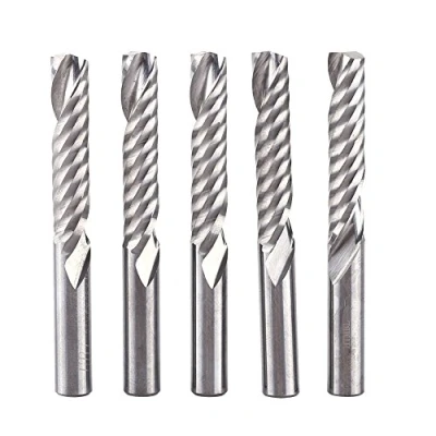 Afbeelding van Carbide End Mill Router Bits Enkele Fluit Wolfraam Spiraal CNC Frees 6mmx32mm Pack van 5st