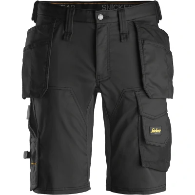 Afbeelding van Allroundwork, Stretch Korte Broek Met Holsterzakken , Zwart (0404), 060