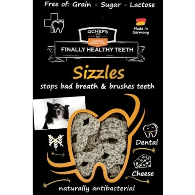 Afbeelding van QChefs Natural Dental Chew Sizzles Hond Snack 65 gr