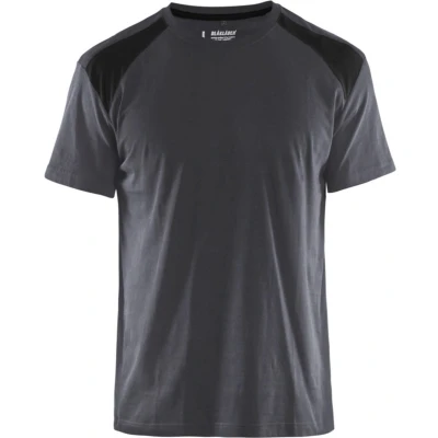 Afbeelding van Werkshirt Blåkläder Bi Colour Medium grijs/Zwart maat XS