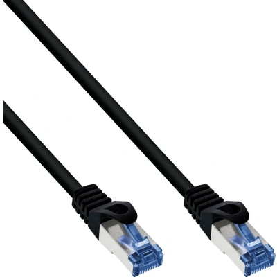Afbeelding van S/FTP CAT6a 10 Gigabit outdoor netwerkkabel met PE mantel / zwart 1,5 meter