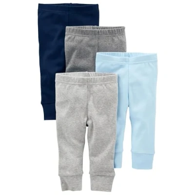 Afbeelding van Simple Joys by Carter&#039;s Baby Jongens 4 Pack Broek, Blauw/Grijs, 0 3 Maanden