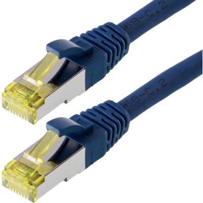 Afbeelding van Cat6a S/FTP PIMF LSZH Blauw 30 meter Netwerkkabel Computerkabel Kabel