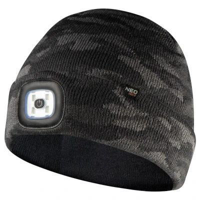 Afbeelding van Camo muts met LED USB oplaadbaar 180 lumen