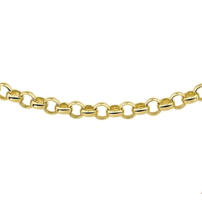 Afbeelding van Ketting Zilgold Jasseronschakel geelgoud zilveren kern 5 mm 45 cm