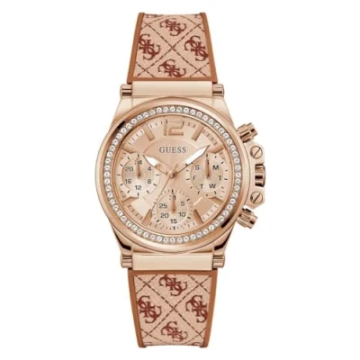Afbeelding van GUESS heren Charisma horloge GW0699L2 in de kleur Lichtbruin