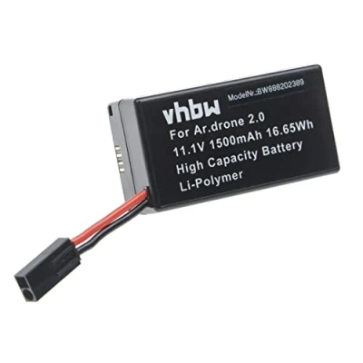 Afbeelding van vhbw Accu compatibel met Parrot AR drone 1,0, 2,0, 2.0 HD quadrocopter multicopter (1500mAh, 11,1V, Li Poly)