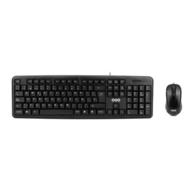 Afbeelding van Toetsenbord en muis OQO TR001 U Zwart Multicolour Qwerty Spaans