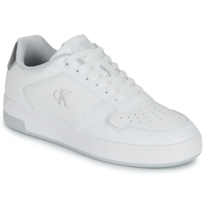 Afbeelding van Calvin Klein Jeans Basket Cupsole Sneakers laag, Dames, Maat: 36, Bright white/silver Leer