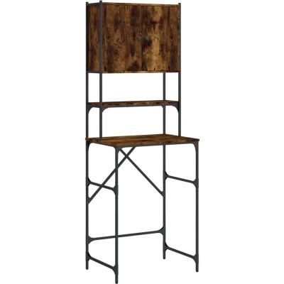 Afbeelding van Wasmachinekast 68x48,5x194 cm gerookt eikenkleurig