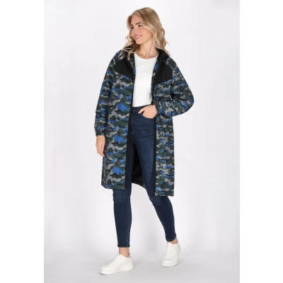 Afbeelding van Jas DREIMASTER XXL / Blauwe Camouflage 100% Polyester