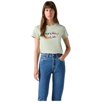 Afbeelding van Levi&#039;s dames T shirt The Perfect Tee, Coloring Book Poppy, S