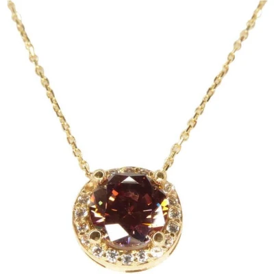 Afbeelding van Geel gouden ketting met zirkonia hanger