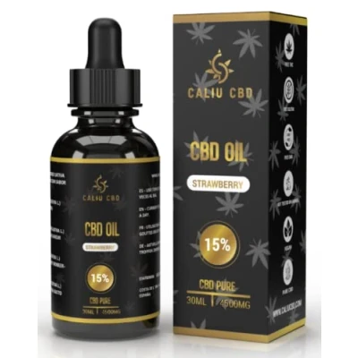 Afbeelding van CBD olie Biologische 15% 4500mg 30ML Naar het fragment van fraise cannabidiol Gemaakt in de EU 0% THC 400 druppels Cannabiszaadolie.