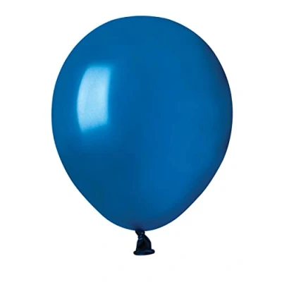 Afbeelding van Pack 100 balloons pearly in natural latex Premium Quality A50 (Ø 13cm / 5&quot;), blue pearl