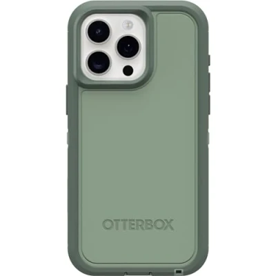 Afbeelding van OtterBox iPhone 15 Pro MAX (alleen) Defender Series XT Case EMERALD ISLE (Groen), schermloos, robuust, klikt op MagSafe, lanyard bevestiging