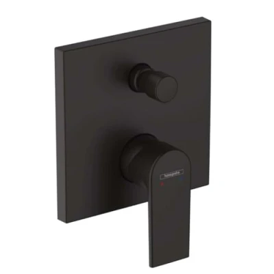 Afbeelding van hansgrohe vernis shape a ngreeps inbouw badmengkraan met geintegreerde zekerheidscom mat zwart 71469670