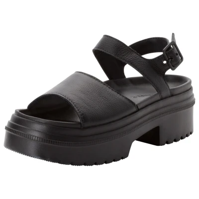 Afbeelding van Converse Chuck Taylor Sandalen met plateauzool, Dames, Maat: 38, Black Leer