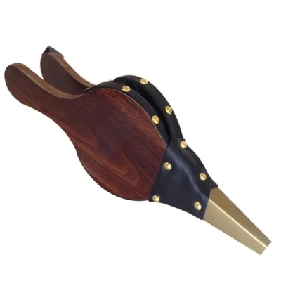 Afbeelding van UQMIQURA blaasbalg, blaasbalg voor open haard en grill, ophanglussen, kleine grillventilator, handblaasbalg, luchtblazer vuur, outdoor, koken