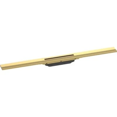 Afbeelding van hansgrohe Ready set douchegoot RainDrain Flex, afvoergoot 800 mm, vloerafvoer douche in te korten, gepolijst Gold Optic