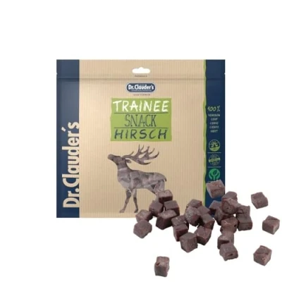 Afbeelding van Dr. Clauder&#039;s Dog Snack Trainee 500g Hirschfleisch
