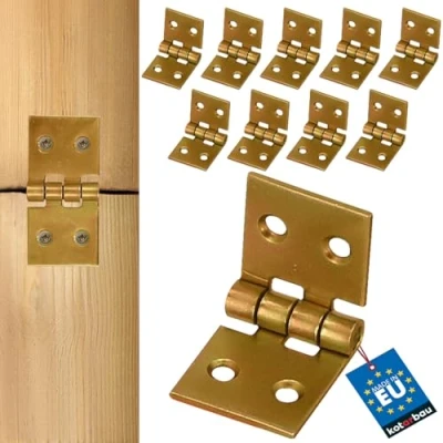 Afbeelding van KOTARBAU Kistenband 50 x 25 mm 10. Stk Gerolde Tafelband Meubelscharnieren Meubelband Verzinkt Torband Scharnieren Deurband Kistband Kastscharnieren