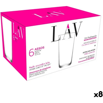 Afbeelding van Glazenset LAV Assos 490 ml 6 Onderdelen (8 Stuks)