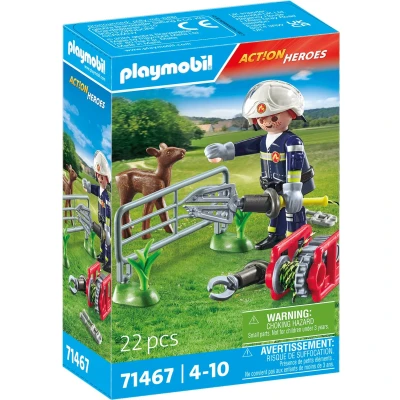 Afbeelding van Playmobil Act!on Heros Brandweer dierenreddingsdienst 71467
