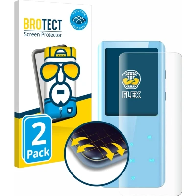 Afbeelding van BROTECT Screenprotector voor AGPtek A19X Folie Beschermfolie transparant volledig dekking (2 Stuks)