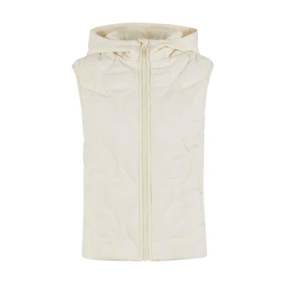 Afbeelding van Urban Classics Super Light Puffer vest voor dames, licht gewatteerd met capuchon, slim fit, witzand., 4XL