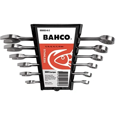 Afbeelding van Bahco Ringsteeksleutelset roestvaststaal metrisch 6 delig SS002 2